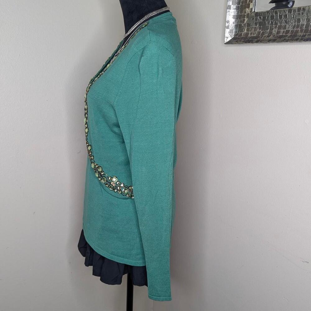 Green 2pc bohostyle long sleeve top XL - Picture 4 of 7